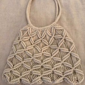 Crocheted shoulder bag